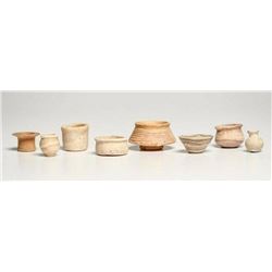 Lot of 8 Miniature Bactrian Stone Vessels c.2nd