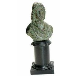 Roman Style Bronze Bust of a Youth.