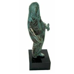 Roman Style Bronze Figure of a Youth Holding Patera.