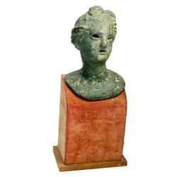 Roman Style Bronze Bust Of Aphrodite.