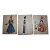Image 1 : Lot of 3 Persian Qajar Islamic Painting c.19th century.