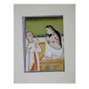 Image 1 : 19th century Indian Miniature Painting with LADY AND A