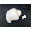 Image 7 : Mughal Indian, white Jade gunpowder flask with ruby