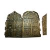 Image 4 : Lot of 2 Russian Brass Icons c.19th century. Size 7 x 8