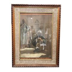 Large Hispano-Moresque Wood Frame 'Alhambra-style,