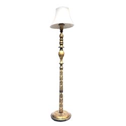 India Kashmir Papier Mache Floor Lamp