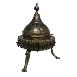 Antique Middle Eastern Copper incense burner with