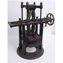 A Bronze Bell Lab Specimen Press Machine c.1800's.