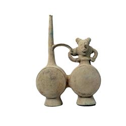 Pre Columbian Chancay Peru Pottery Stirrup Vessel