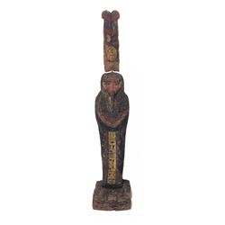 Ancient Polychrome Wood Late Dynastic Ptah Soker Osiris