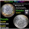 Image 1 : ***Auction Highlight*** 1899-o Rainbow Toned Vam 37 Morgan Dollar $1 Graded GEM+ Unc By USCG (fc)