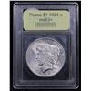Image 4 : ***Auction Highlight*** 1924-s Peace Dollar $1 Graded Select+ Unc By USCG (fc)
