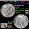 Image 1 : ***Auction Highlight*** 1896/--96-o vam 7 I-4 R-4 Morgan Dollar $1 Graded Select Unc By USCG (fc)
