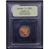 Image 4 : ***Auction Highlight*** 1901 Indian Cent 1c Graded GEM Unc RD By USCG (fc)