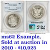 Image 6 : ***Auction Highlight*** 1896-s Morgan Dollar $1 Graded Select Unc PL By USCG (fc)