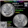 Image 1 : ***Auction Highlight*** 1894-o Morgan Dollar $1 Graded Select Unc By USCG (fc)