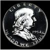 Image 2 : ***Auction Highlight*** 1954 Proof Franklin Half Dollar 50c Graded Gem++ Proof DCAM By USCG (fc)