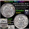 Image 1 : ***Auction Highlight*** 1876-cc F-131a R-5+ Seated Liberty Dime 10c Graded Select+ Unc By USCG (fc)