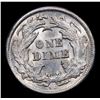Image 3 : ***Auction Highlight*** 1876-cc F-131a R-5+ Seated Liberty Dime 10c Graded Select+ Unc By USCG (fc)