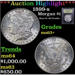 ***Auction Highlight*** 1899-s Morgan Dollar $1 Graded Select+ Unc By USCG (fc)