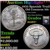 Image 1 : ***Auction Highlight*** 1935 Spanish Trail Old Commem Half Dollar 50c Graded GEM+ Unc By USCG (fc)