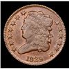 Image 2 : ***Auction Highlight*** 1829 Classic Head half cent 1/2c Graded Unc+ BN By USCG (fc)