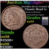 Image 1 : ***Auction Highlight*** 1814 Mint Error Crosslet 4 Classic Head 1c Graded Select AU By USCG (fc)