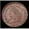 Image 2 : ***Auction Highlight*** 1814 Mint Error Crosslet 4 Classic Head 1c Graded Select AU By USCG (fc)