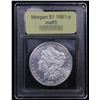 Image 4 : ***Auction Highlight*** 1881-p Mint Error Morgan Dollar $1 Graded GEM Unc By USCG (fc)