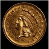 Image 2 : ***Auction Highlight*** 1873 OPEN 3 Breen-6090 Gold Dollar $1 Grades Select Unc PL (fc)