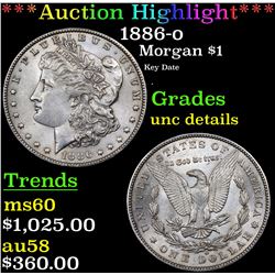 ***Auction Highlight*** 1886-o Morgan Dollar $1 Grades Unc Details (fc)