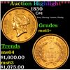 Image 1 : ***Auction Highlight*** 1850 Gold Dollar $1 Grades Select+ Unc (fc)