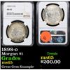 Image 1 : NGC 1898-o Morgan Dollar $1 Graded ms65 By NGC