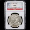 Image 2 : NGC 1884-o Morgan Dollar $1 Graded ms63 By NGC