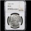 Image 2 : NGC 1904-o Morgan Dollar $1 Graded ms62 By NGC