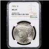 Image 2 : NGC 1925-p Peace Dollar $1 Graded ms64 By NGC