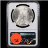 Image 3 : NGC 1925-p Peace Dollar $1 Graded ms64 By NGC