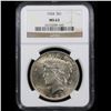 Image 2 : NGC 1924-p Peace Dollar $1 Graded ms63 By NGC