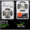 Image 1 : NGC 1925-p Peace Dollar $1 Graded ms64 By NGC