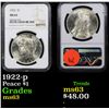 Image 1 : NGC 1922-p Peace Dollar $1 Graded ms63 By NGC