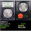 Image 1 : PCGS 1882-s Morgan Dollar $1 Graded ms64 By PCGS
