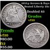 Image 1 : 1853-p Arrows & Rays Seated Liberty Quarter 25c Grades vf, very fine