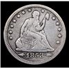 Image 2 : 1853-p Arrows & Rays Seated Liberty Quarter 25c Grades vf, very fine