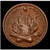 Image 3 : 1863 Crossed Cannons Civil War Token 1c Grades Choice+ Unc BN