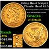 Image 1 : 1836-p Hm-6 Script 8 Classic Head Gold 2.5 Grades vf details