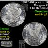 Image 1 : 1887/-187-p vam 11 Morgan Dollar $1 Grades Select Unc+ PL