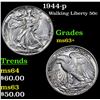 Image 1 : 1944-p Walking Liberty Half Dollar 50c Grades Select+ Unc