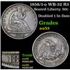 Image 1 : 1858/1-o WB-32 R3 Seated Half Dollar 50c Grades Select AU
