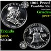 Image 1 : 1962 Proof Franklin Half Dollar 50c Grades Choice+ Proof