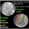 Image 1 : 1902-o Rainbow Toned Morgan Dollar $1 Grades Select+ Unc